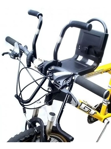 Imagem 4 de 4 de Cadeirinha Infantil Dianteira Para Bicicleta Mtb Azul Em Aço