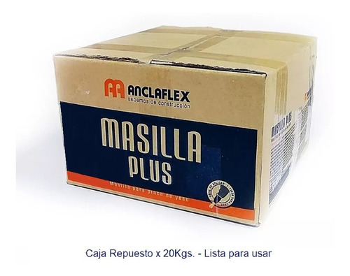 Masilla Lista Para Usar - Anclaflex Repuesto Caja X 20 Kg.