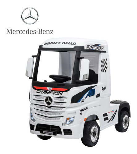 Carro Caminhão Elétrico Infantil Mercedes Rodas Eva Soft 12v