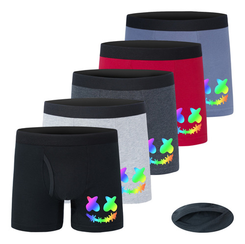 5pcs Bóxers Niño Algodón Cómodo - Varios Colores