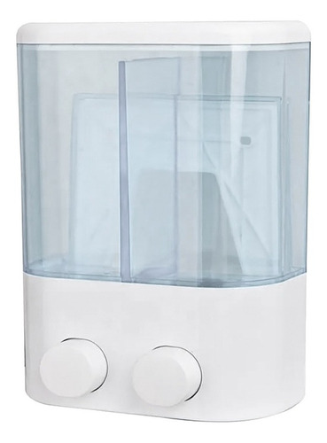 Imagen 6 de 10 de Dispenser Doble Jabon Liquido Gel Shampoo Crema 2 X 500ml.
