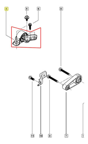 Suporte Motor Coxim Direito Renault Kwid