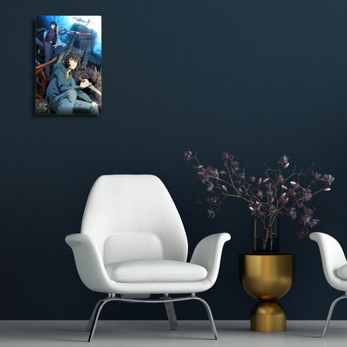 Solo Leveling Anime Cuadro Metal + Soporte Magnético 20x30 Full Color Hd