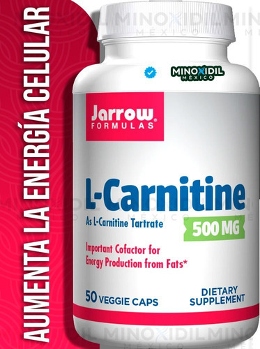 Jarrow Formulas L-carnitina 500 Mg 50 Cápsulas Sabor Sin Sabor
