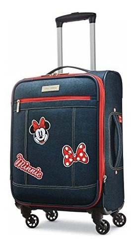 Maleta Con Ruedas Giratorias De Disney, Minnie Mouse Denim