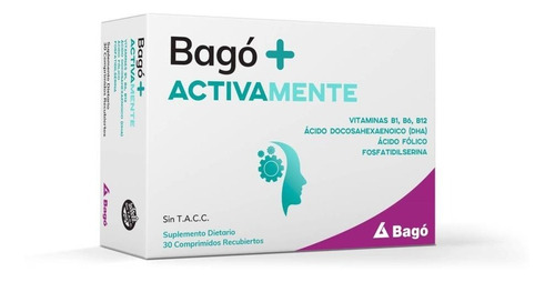 Bago + Activamente Concentración Y Memoria 30 Comprimidos