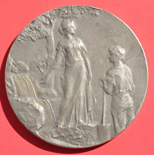 Antigua Medalla Dique De Embalse Rio Iii Pcia Cordoba 1911 