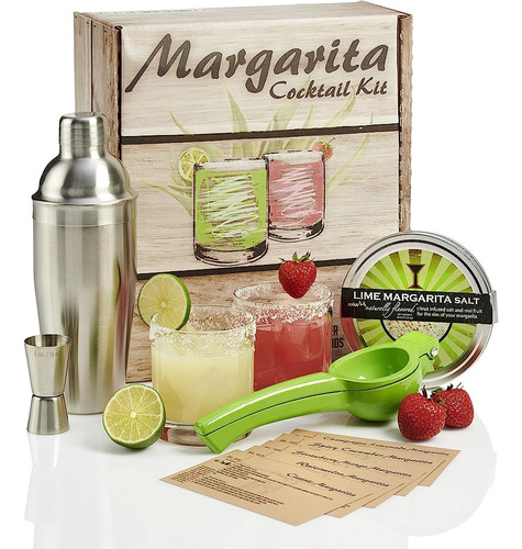 Margarita Cocktail Kit - Set Of Rocks Glasses | Coctelera Y 