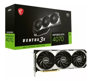 Msi Gpu Geforce Rtx 4070 Ventus 3x 12g Oc