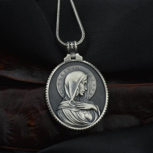 Imagen 5 de 6 de Collar Con Colgante De Medalla De La Marca Star Para Hombres