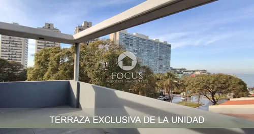 Venta Apartamento Monoambiente Con Garaje Y 2 Terrazas En Pocitos