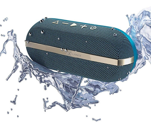 Imagen 3 de 3 de Bocina Bluetooth Inalámbrica Lanix Lxsp Prt Azul Resis Agua