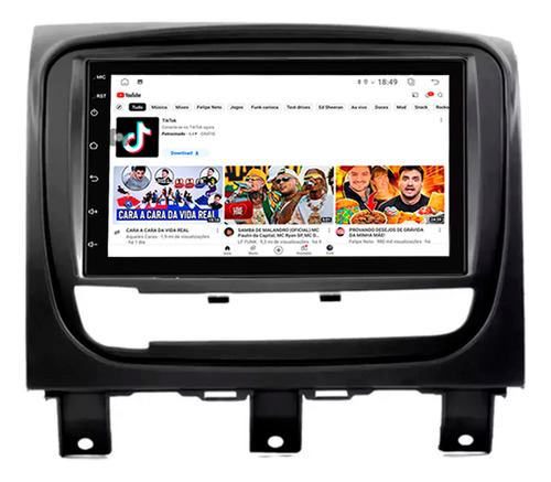 Multimidia Strada 13/19 7p Qled Android Carplay 2gb 32gb Voz