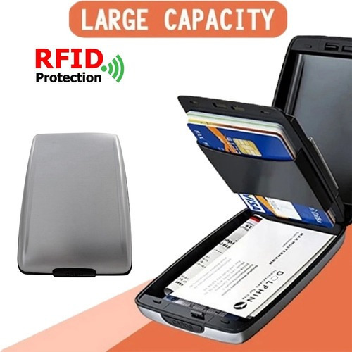 Cartera Antirrobo De Seguridad De Aleación De Aluminio Rfid