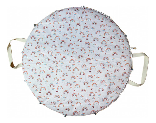 Playmat De Juego Para Bebés Impermeable Y Acolchada Bolso Arcoíris