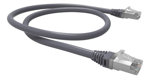 Patch Cord Gigalan Cat6a 3,0m Blindado Cinza Furukawa