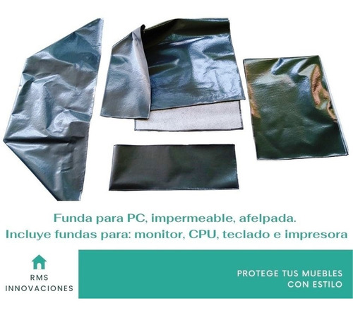 Kit Funda Para Pc (monitor, Cpu, Teclado, Impresora)
