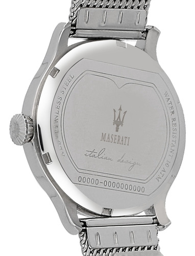 Imagen 5 de 6 de Reloj Maserati Clasico Acero Plata