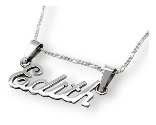 Dije Nombre Personalizado  Edith  Con Cadena Plata Fina .925