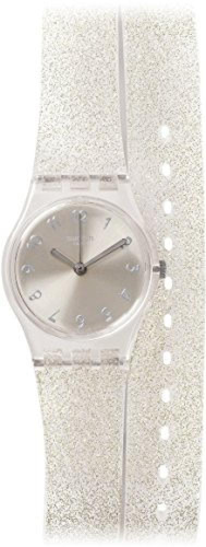 Swatch Glistar Plata Perla Dial Transparente Doble Wrap) Cor