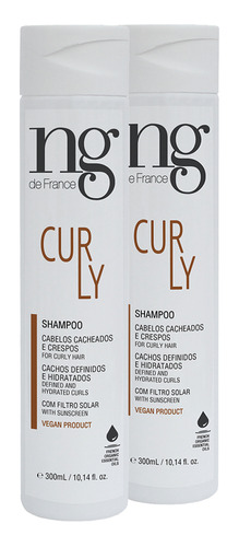 Kit 2 Shampoo Para Cachos Curly Ng De France 300ml