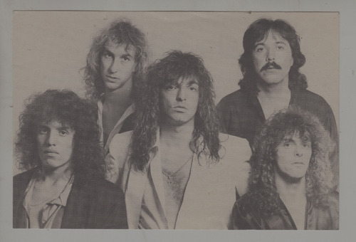1988 Heavy Metal Rata Blanca Argentina Tarjeta Promocional 