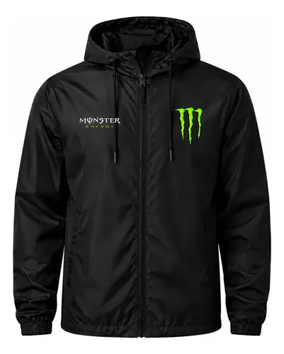 Jaqueta Corta Vento Monster Impermeável Unissex Sportivo Top Preto G