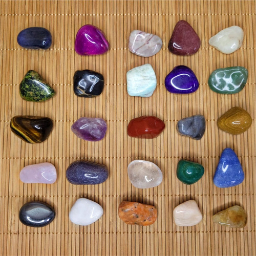 Coleção 25 Pedras Preciosas Brasileiras Lapidada Rolada 2cm | Parcelamento  sem juros