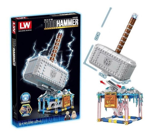 Producto Nuevo Bloques Mjolnir Hammer 627 Pcs