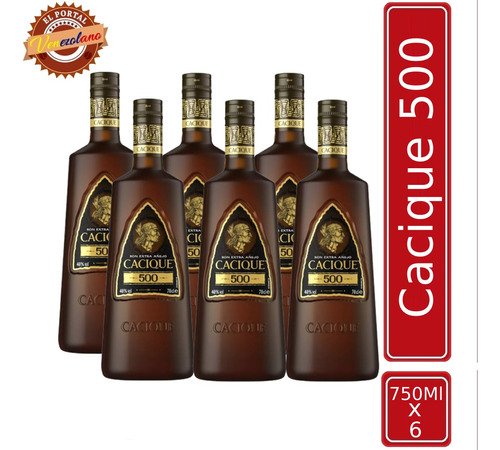 Ron Cacique 500 Venezolano X 6 - mL a $133