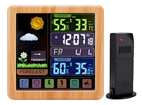 Weather Station, Wireless Lcd Touch Screen Indoor Weath...