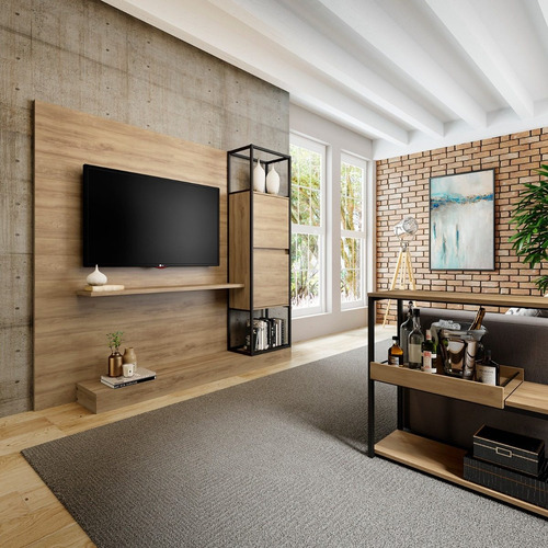 Centro De Entretenimiento Tv 60 Home Design Noce Negro Mate