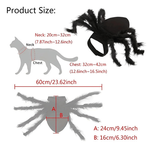 Disfraz Araña Talla S