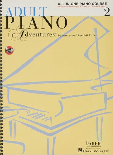 Libro Adult Piano Adventures All-in-one Book 2 Spiral Bound