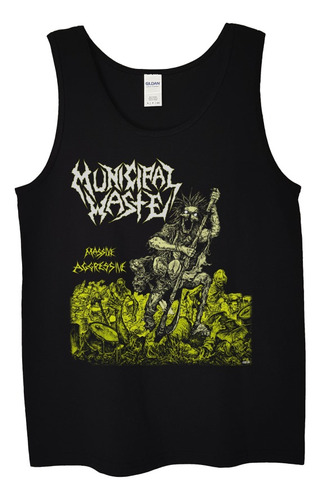 Polera Musculosa Municipal Waste Massive A Metal Abominatron