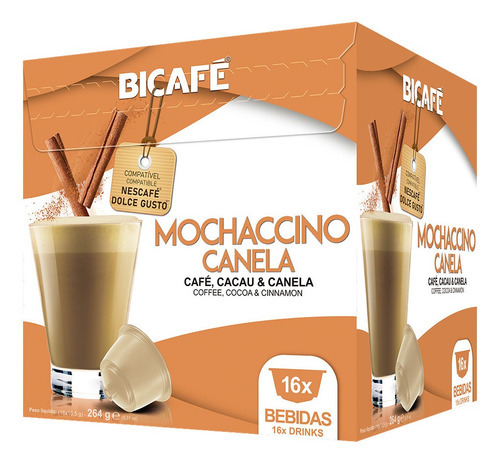 Cápsulas Para Dolce Gusto® Bicafé Mochaccino Canela