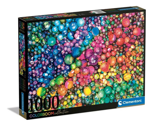 Rompecabezas Clementoni 1000 Piezas Marbles Color Boom