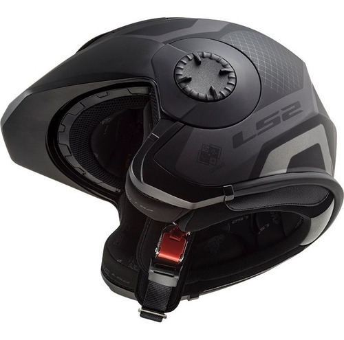 Casco Ls2 Of570 Verso Marker negro mate de titanio, color negro mate/titanio, talla S - P 55 56