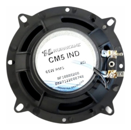 Alto Falante Cm5 Hurricane Black Edition 65w 5 Pol Unidade Cor Preto