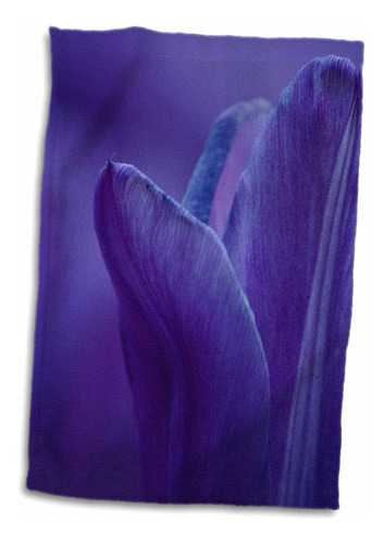 Toalla De 3d Rose Purple Spring Tulip, 15  X 22 