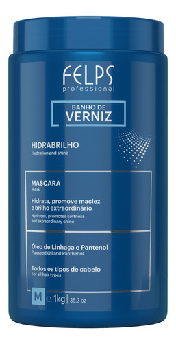  Felps Banho de Verniz Máscara Hidratación 1 kg 1 L  