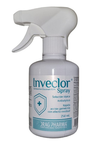 Inveclor Spray Solucion Topica Antiseptica  X 250 Ml 