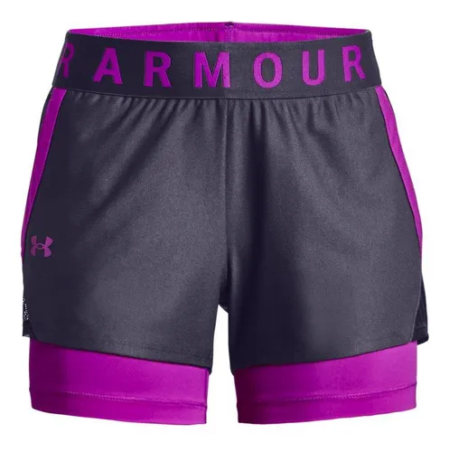 Short Under Armour Play Up 2 En 1 Mujer-gris