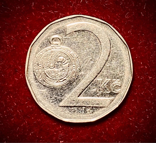Moneda 2 Coronas Republica Checa 1995 Km 9