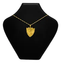 Comprar Cadena Y Dije Escudo Fútbol Equipo Argentina Oro 18k Club Atlético Vélez Sarsfield 45 Cm