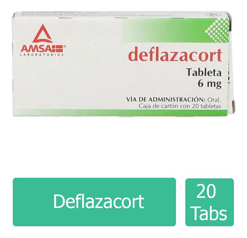 Deflazacort 6 Mg Caja Con 20 Tabletas