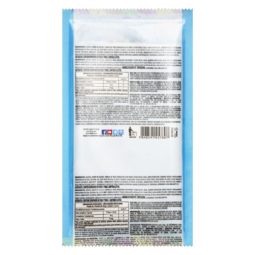 Imagem 2 de 2 de Bala Regaliz Frutas Silvestres e Nata Fini Tubes Twister Pacote 80g