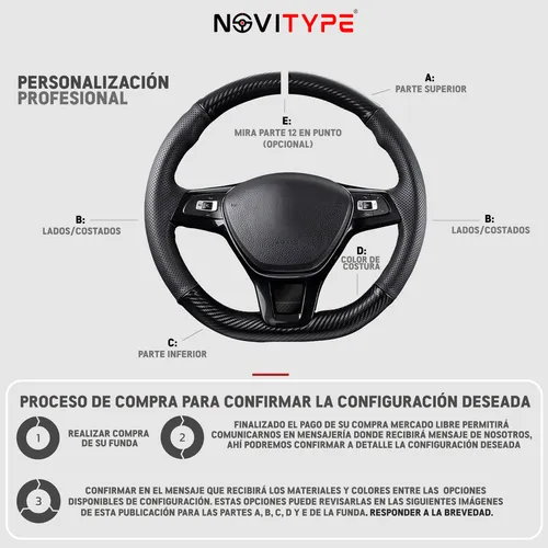 Funda Cubre Volante Jac Sei 2 3 4 7 E J7 Ej7 2018-2023 Piel
