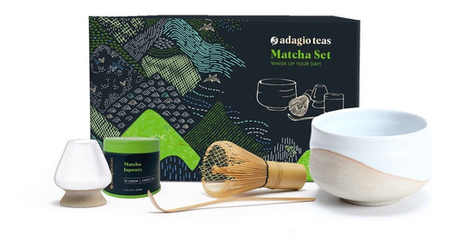 Adagio Teas Set De Matcha Bowl Blanco