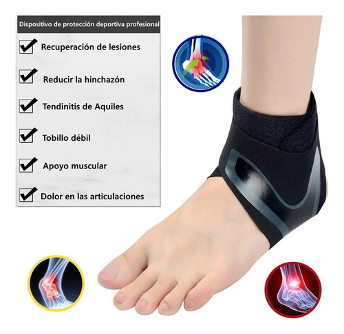 Tobilleras Deportivas De Compresión Ajustable, Juego De 2